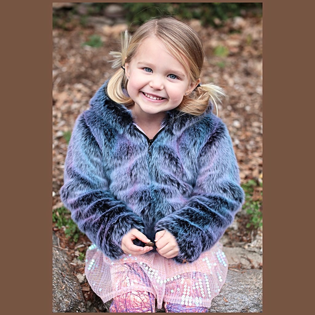 Purple Hooded Coat