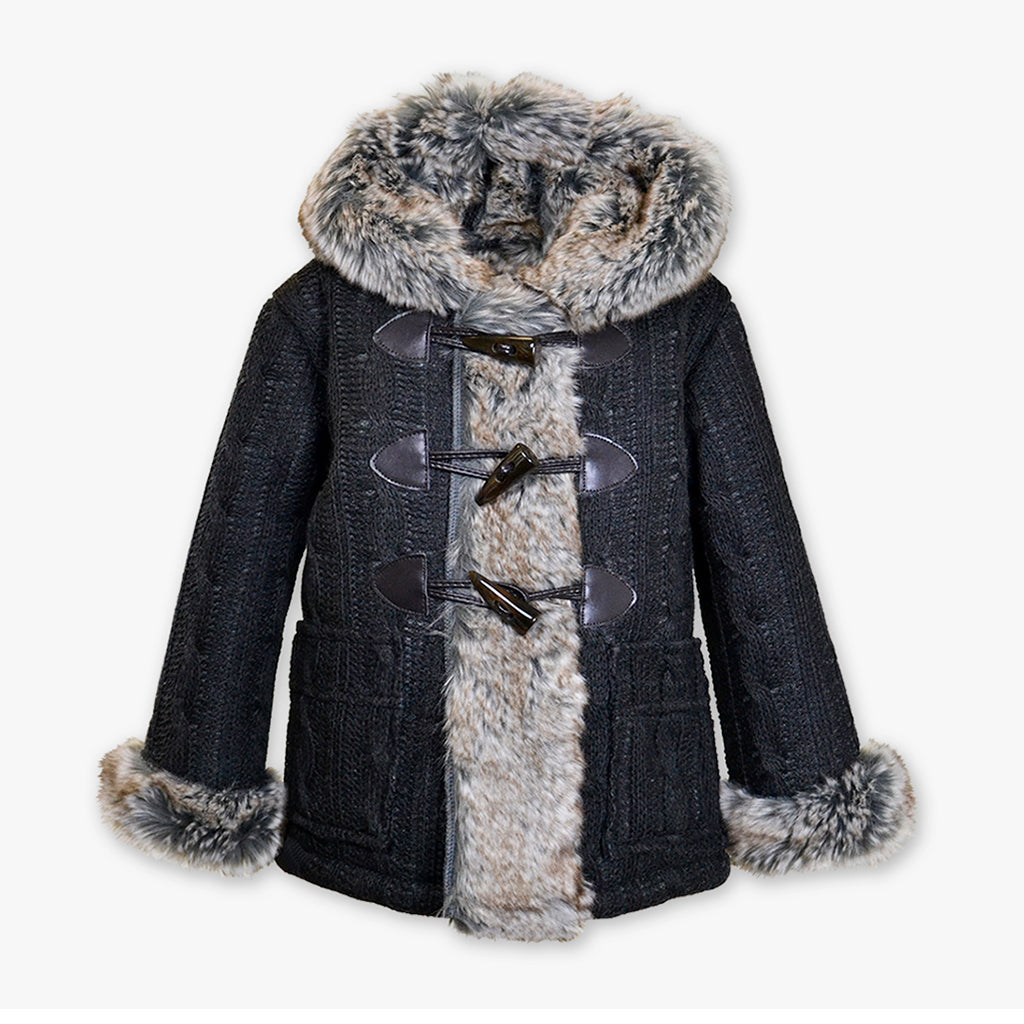 Cable Knit Coat
