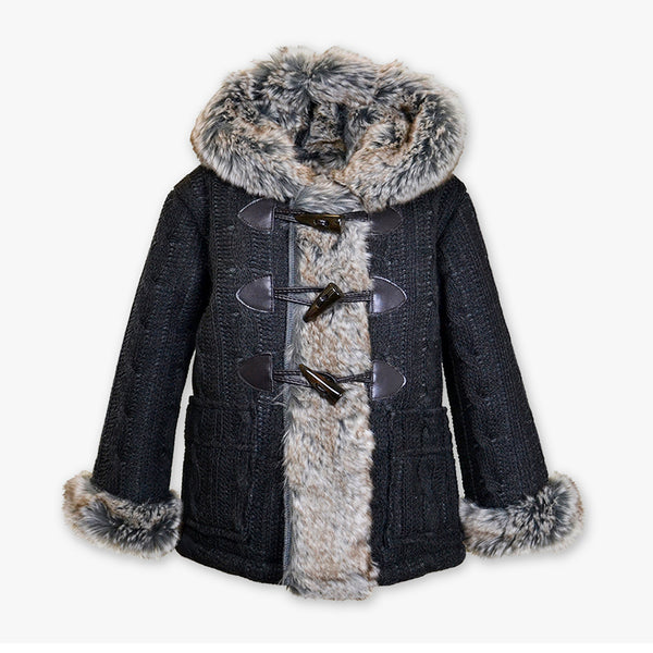 Cable Knit Coat