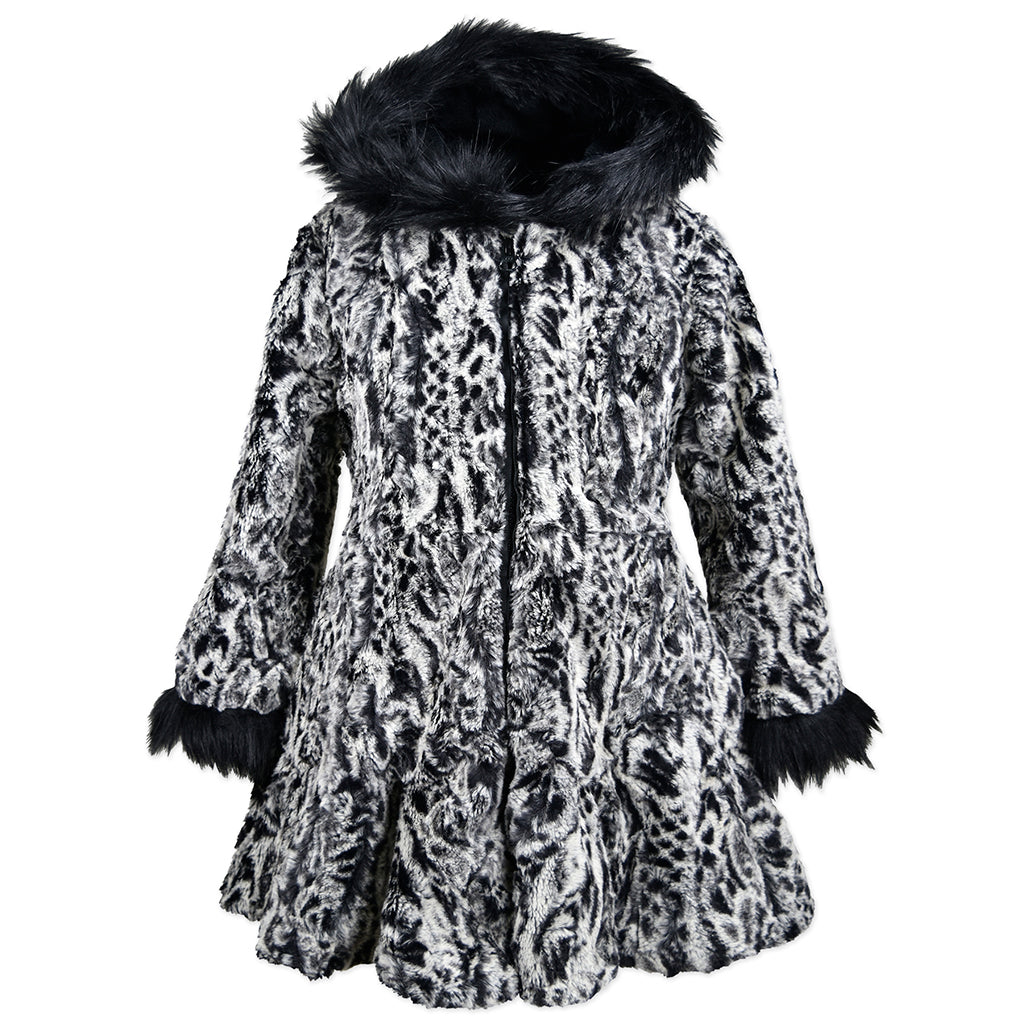 Flounce Hooded Coat