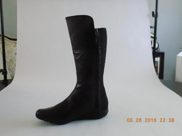 WOMENS BLACK LEATHER BOOT